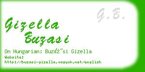 gizella buzasi business card